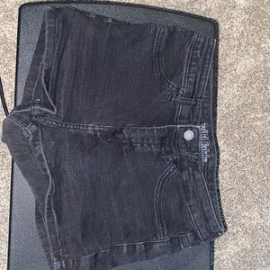 Wild fable black denim shorts